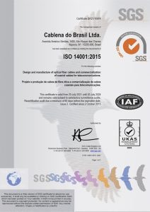 Certificado ISO 14001